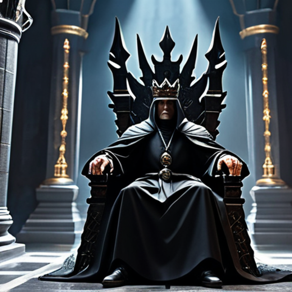 닌자고 악당들의 공통점 - Lord Garmadon's Ambition**

"A fully clothed, professional depiction of a stern but thoughtful leade...