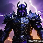 닌자고 악당들의 세계관 - **Emperor Garmadon, the Destructive Force**:
    A full-body, cinematic portrait of Emperor Garmadon...